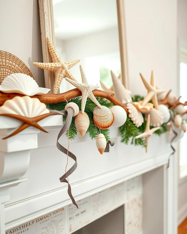 Coastal Inspired Mantel Garland