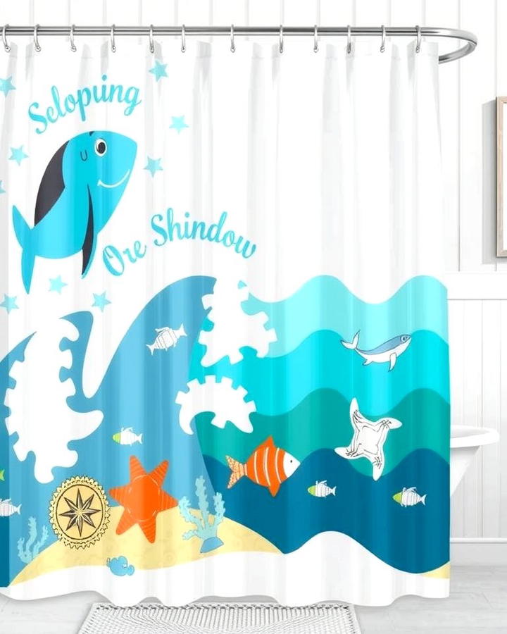 Coastal Inspired Shower Curtains