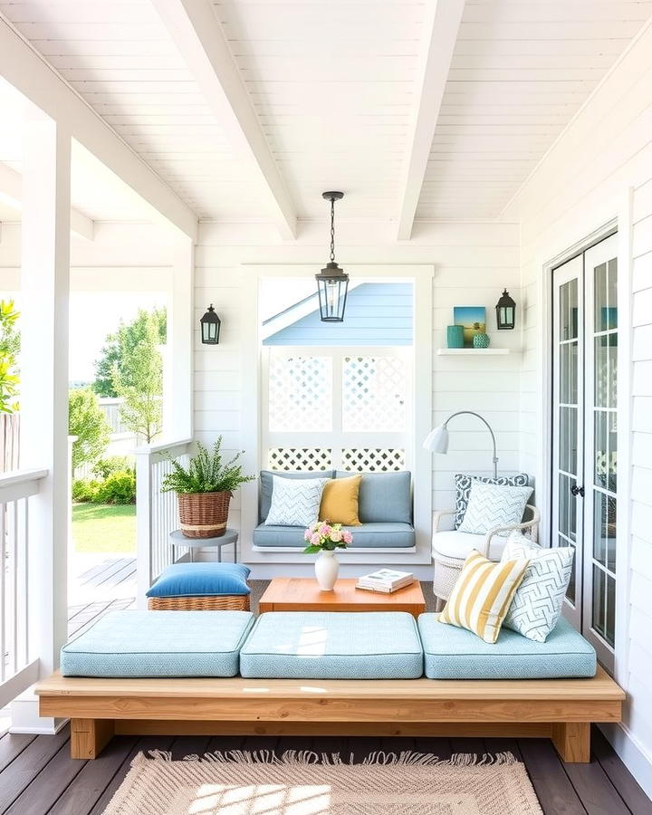 Coastal Inspired White Lattice