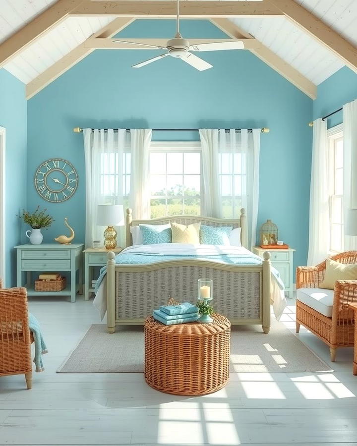 Coastal Light Blue Bedroom