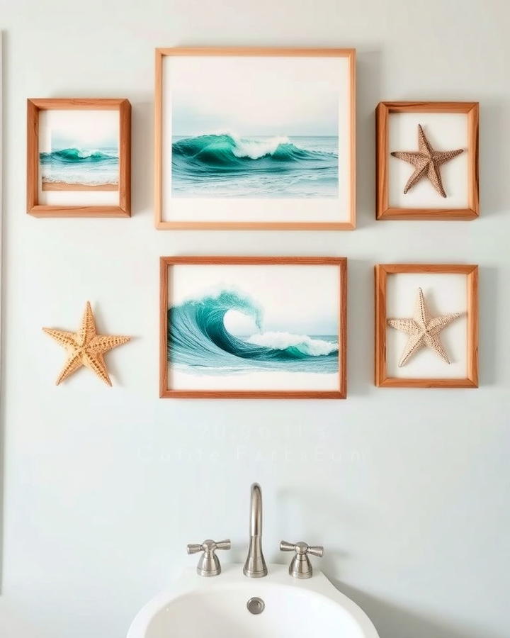 Coastal inspired Wall Art for Bathroom