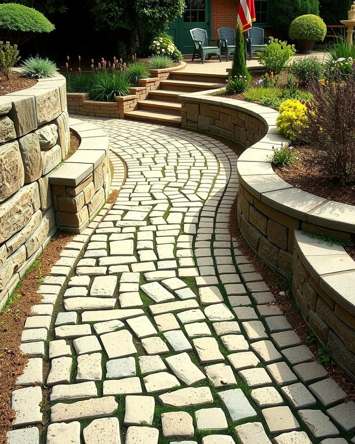 Cobblestone Curved Walkways