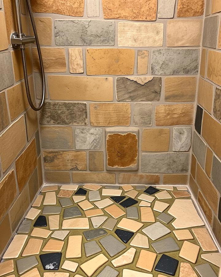 Cobblestone Shower Floors