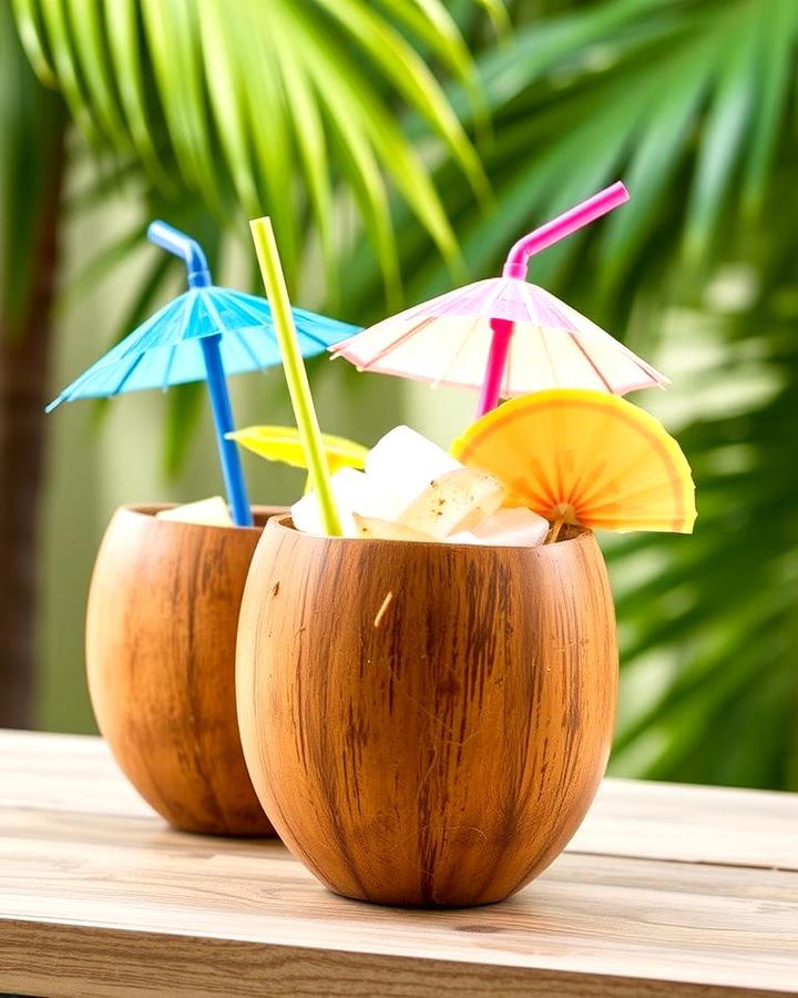 Coconut Cups for Themed Drinkware