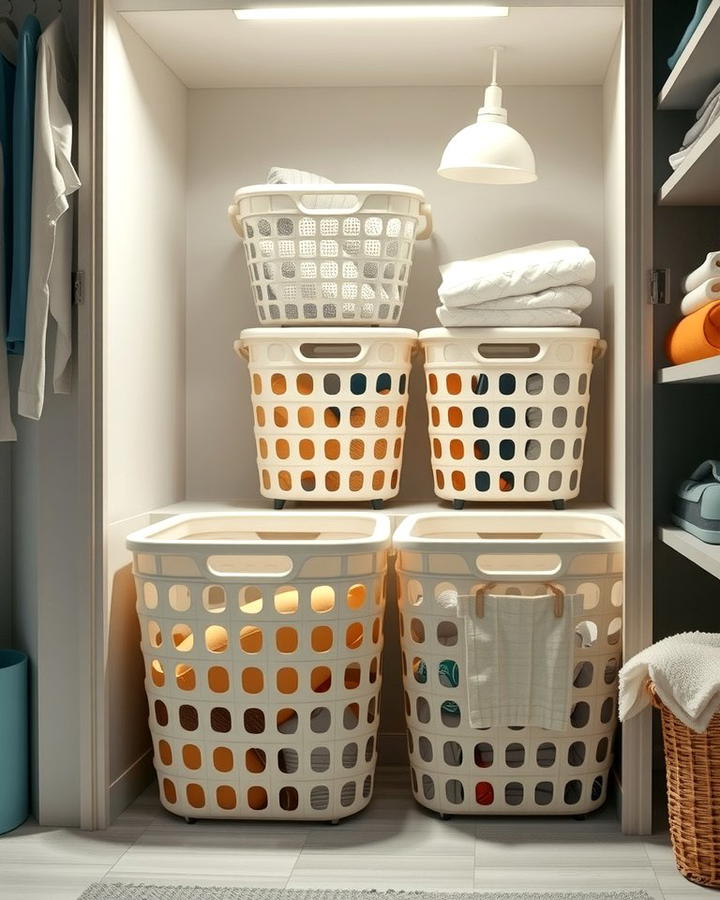 Collapsible Laundry Baskets for Compact Storage