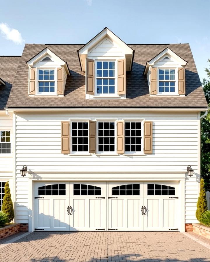 Colonial Style Garage