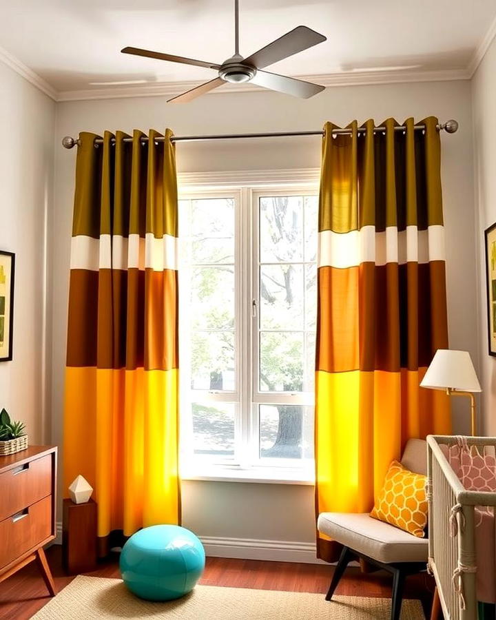 Color Blocked Curtains