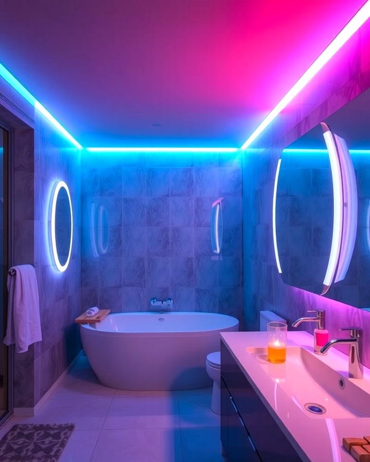 Color Changing Lights for a Spa Like Feel