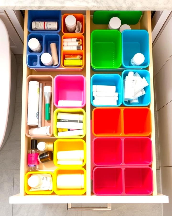 Color Coded Containers for Categorization