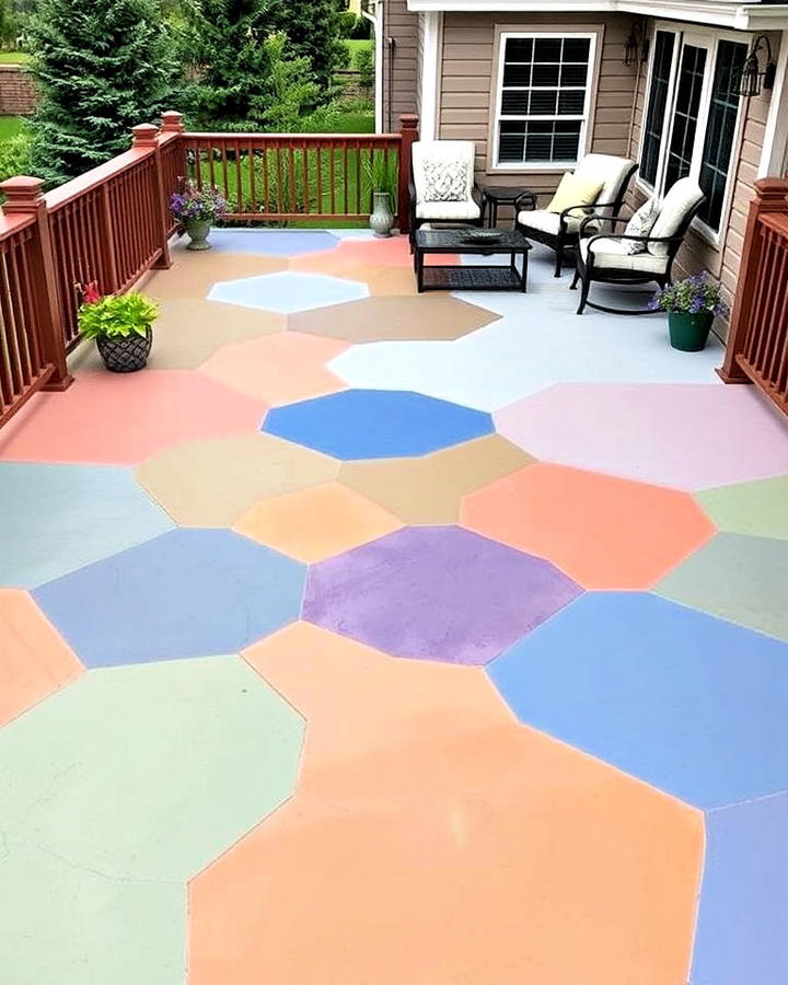 Colored Concrete Deck