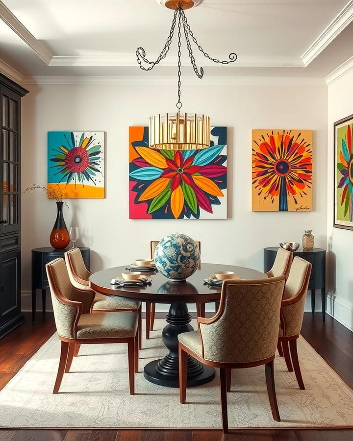 Colorful Artwork as a Focal Point