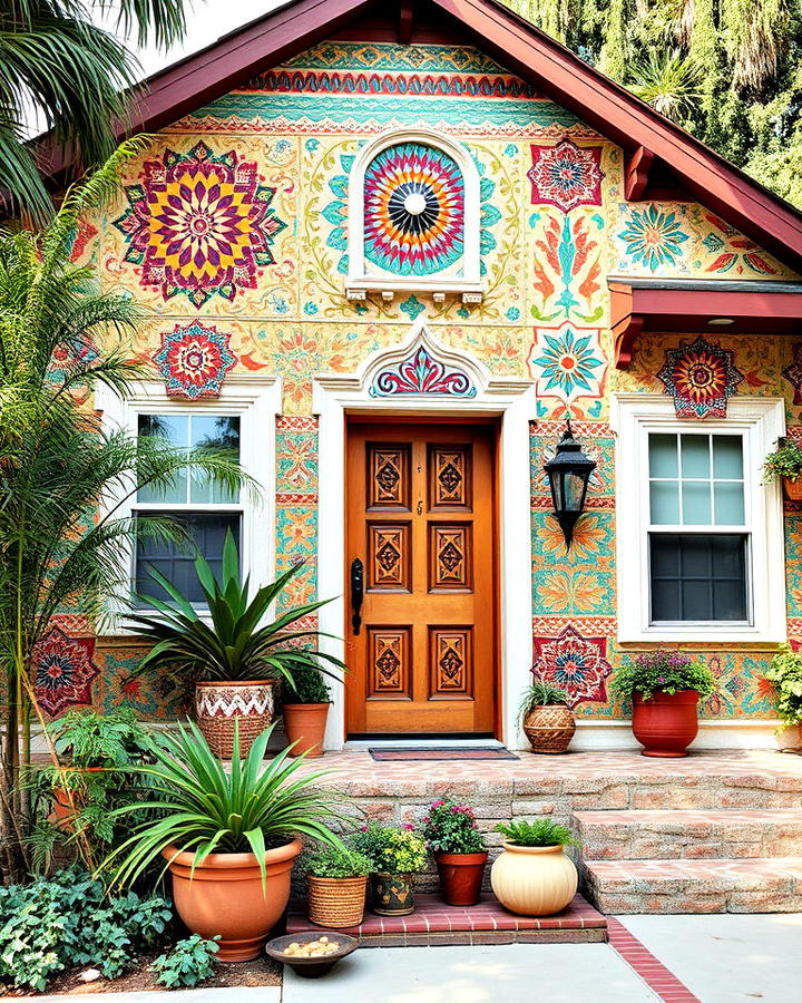 Colorful Boho Patterns Facade