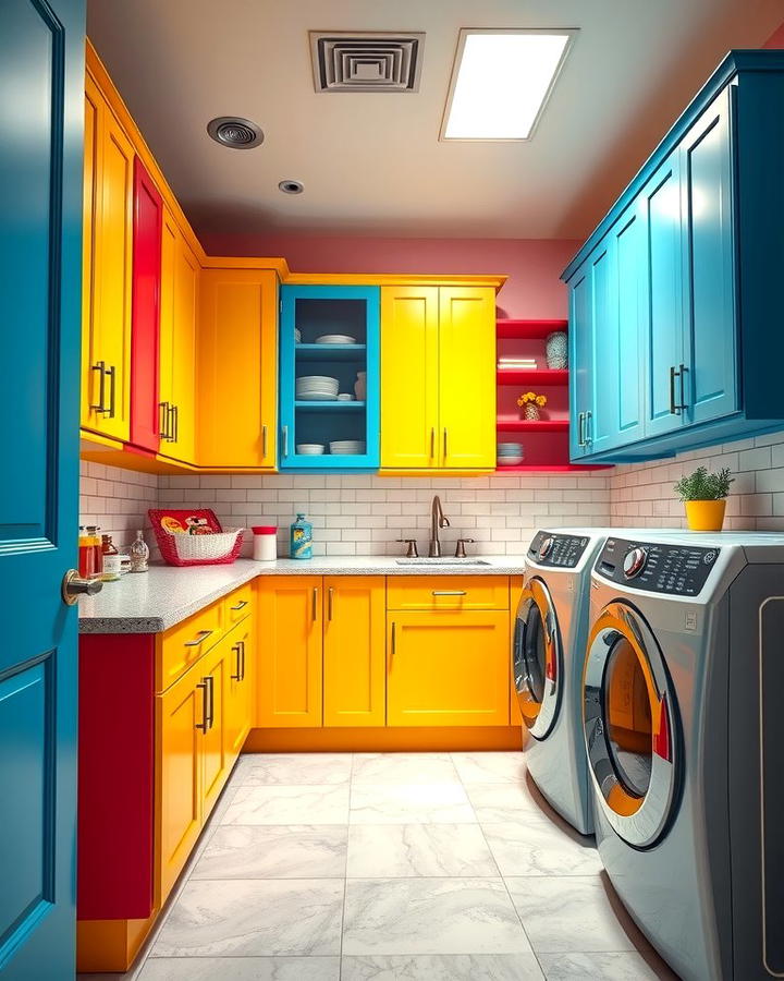 Colorful Cabinets for a Vibrant Look