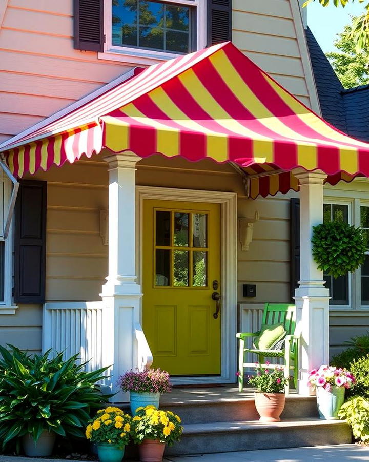 Colorful Canvas Awning