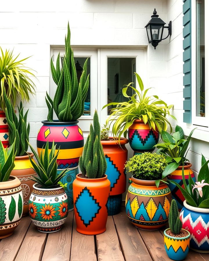 Colorful Ceramic Planters