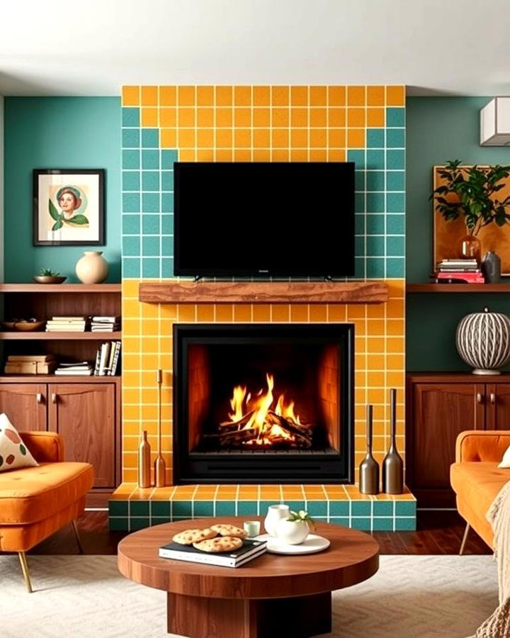 Colorful Fireplace Surrounds