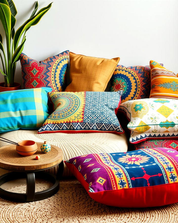 Colorful Floor Cushions