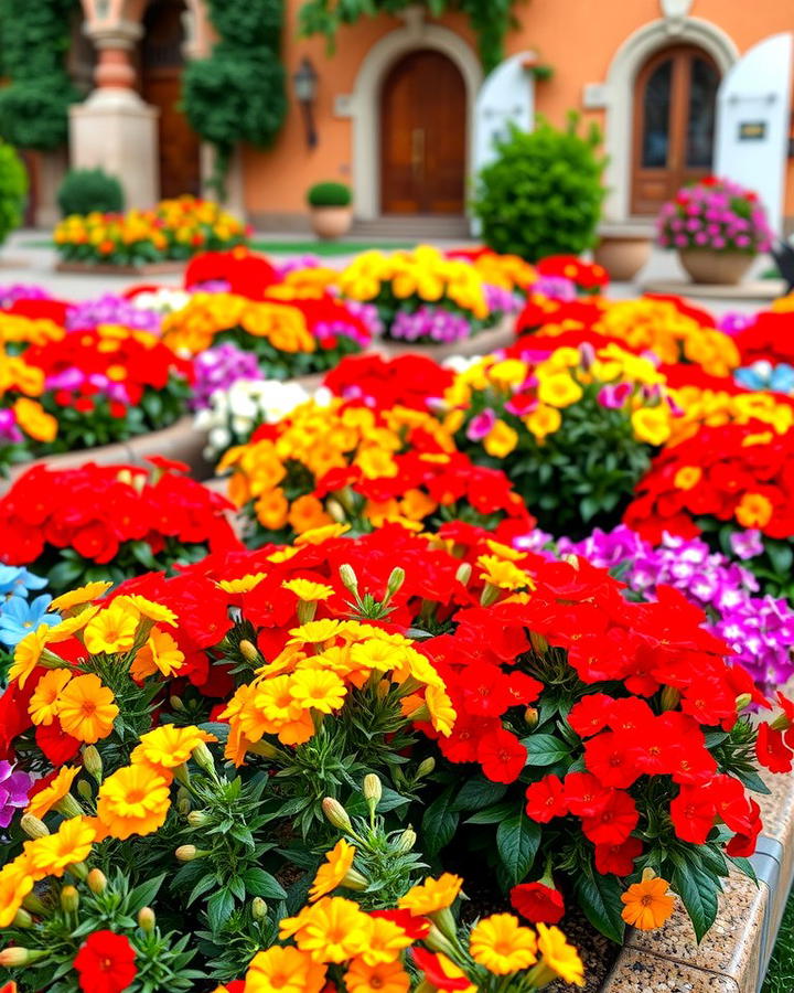 Colorful Flower Beds