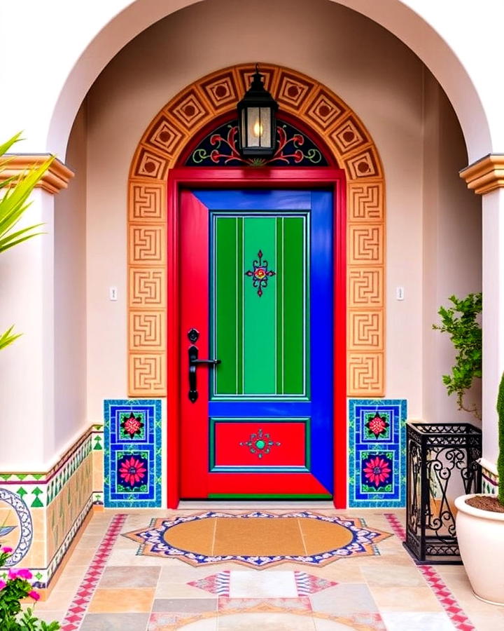 Colorful Moroccan inspired Door