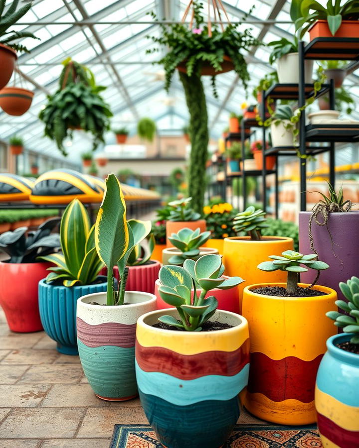 Colorful Pots for Vibrant Accents