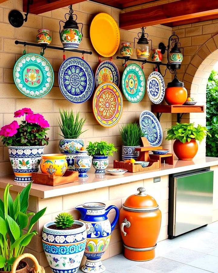 Colorful Talavera Pottery Decor