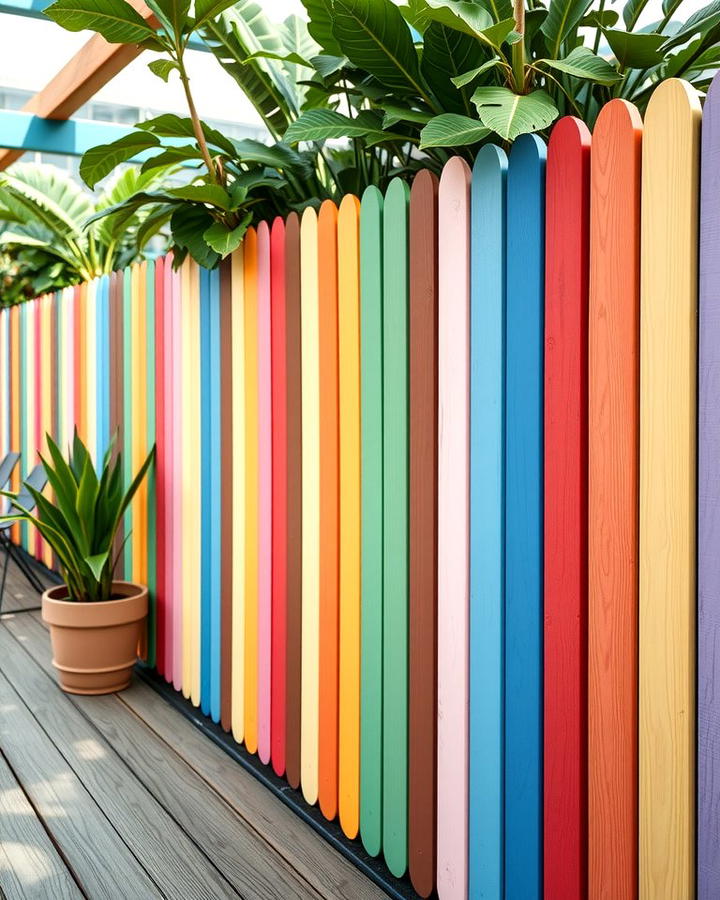 Colorful Wooden Slats