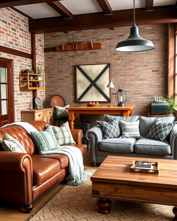 Combine Industrial and Rustic Styles