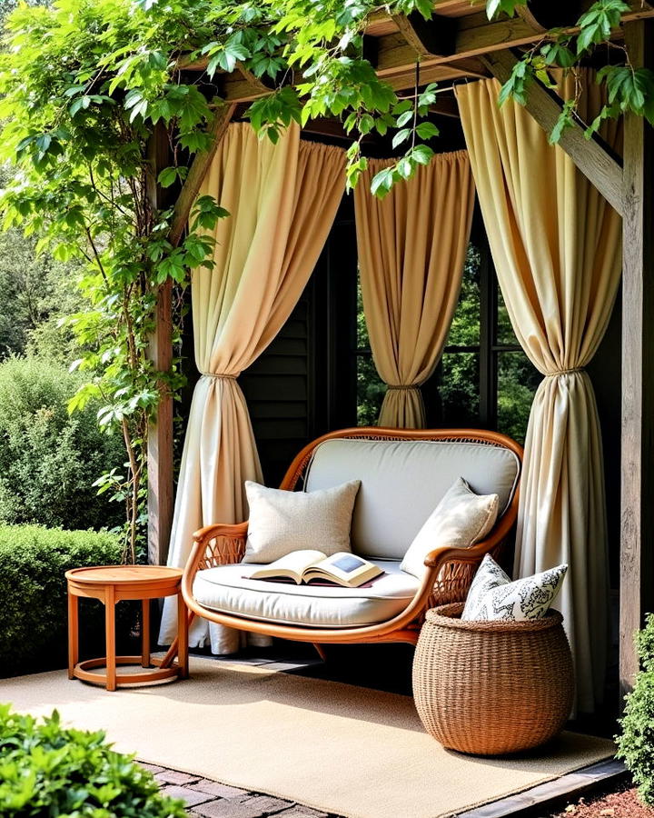 Comfortable Outdoor Reading Nook