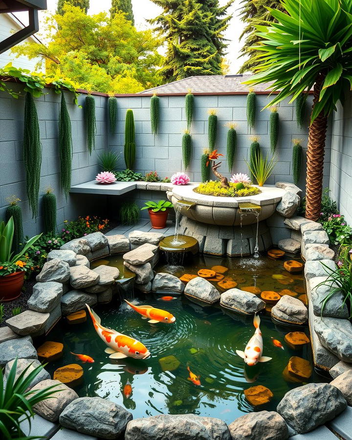 Compact Backyard Koi Ponds