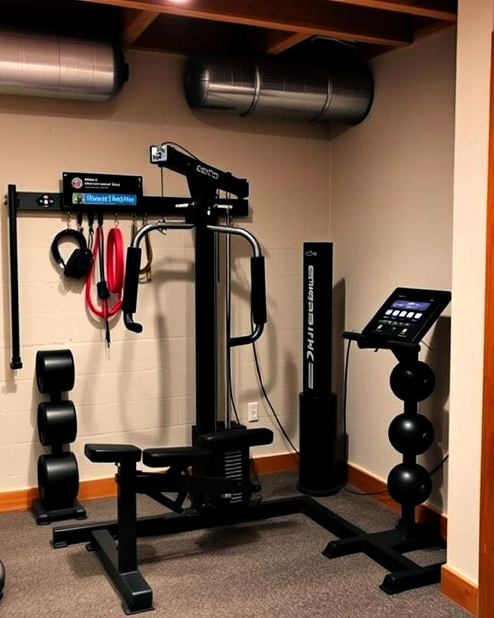 Compact Multi functional Equipment Setup in Basement