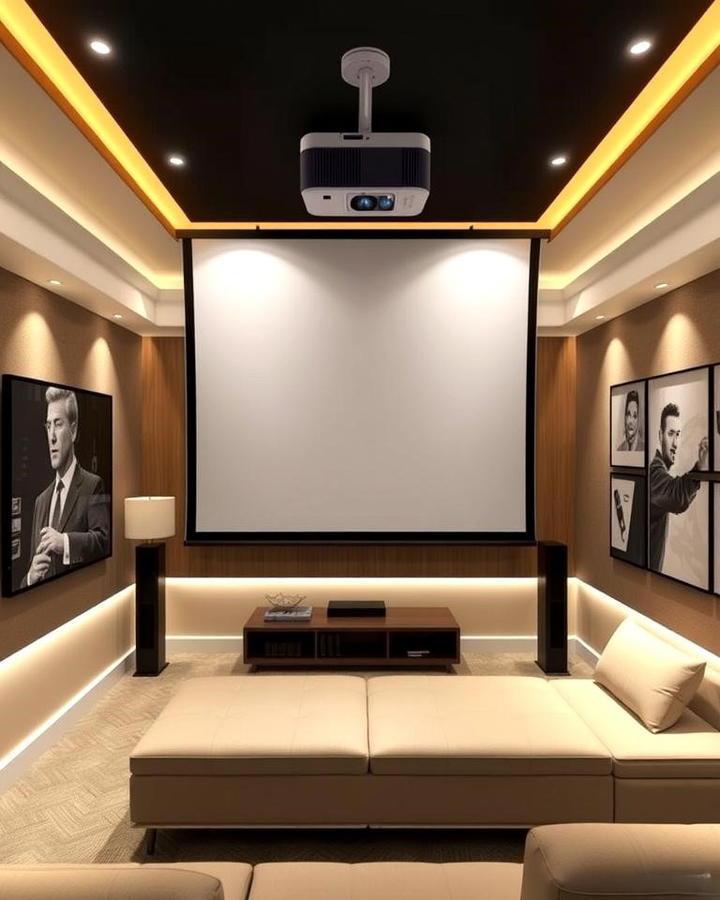 Compact Projector Setup for a Theater Experience