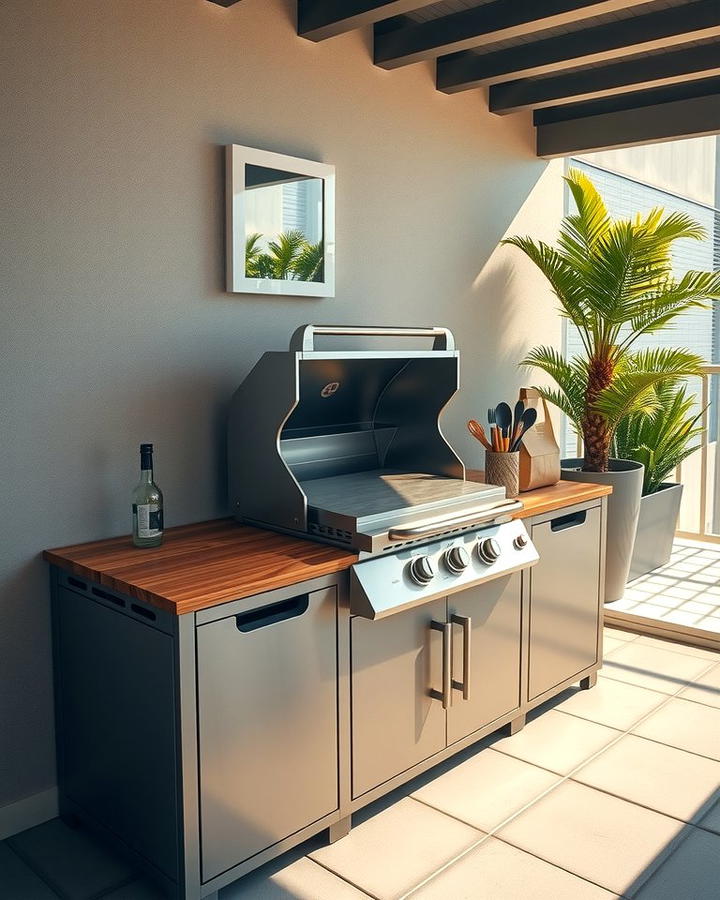 Compact Urban Grill Station