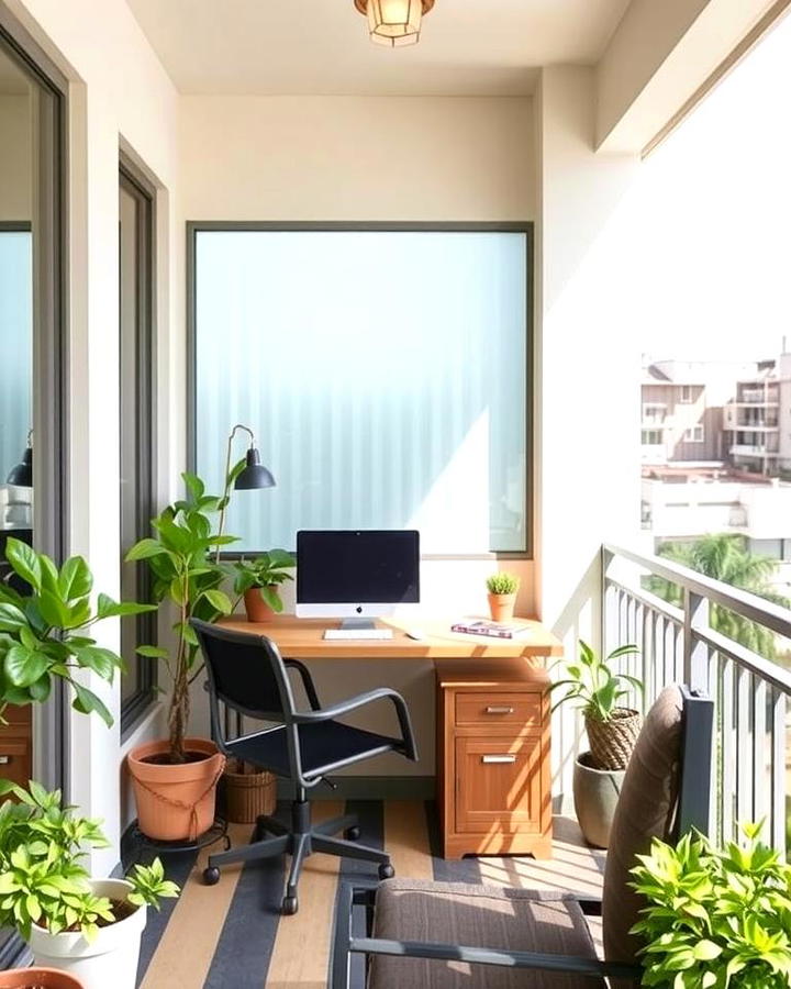 Compact Workspace Balcony