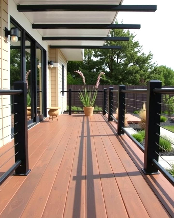 Composite Horizontal Rails for Low Maintenance