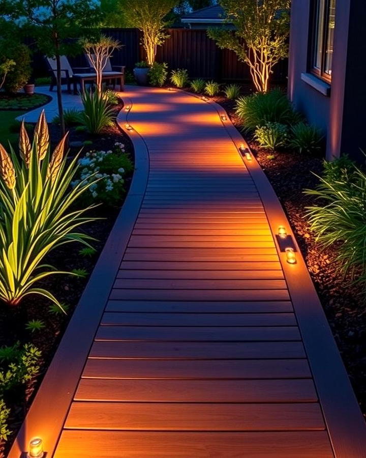 Composite Walkways with Built In Lighting