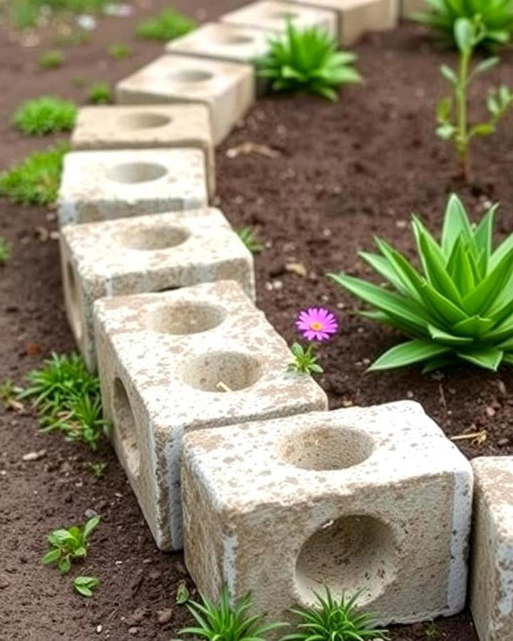 Concrete Block Edging