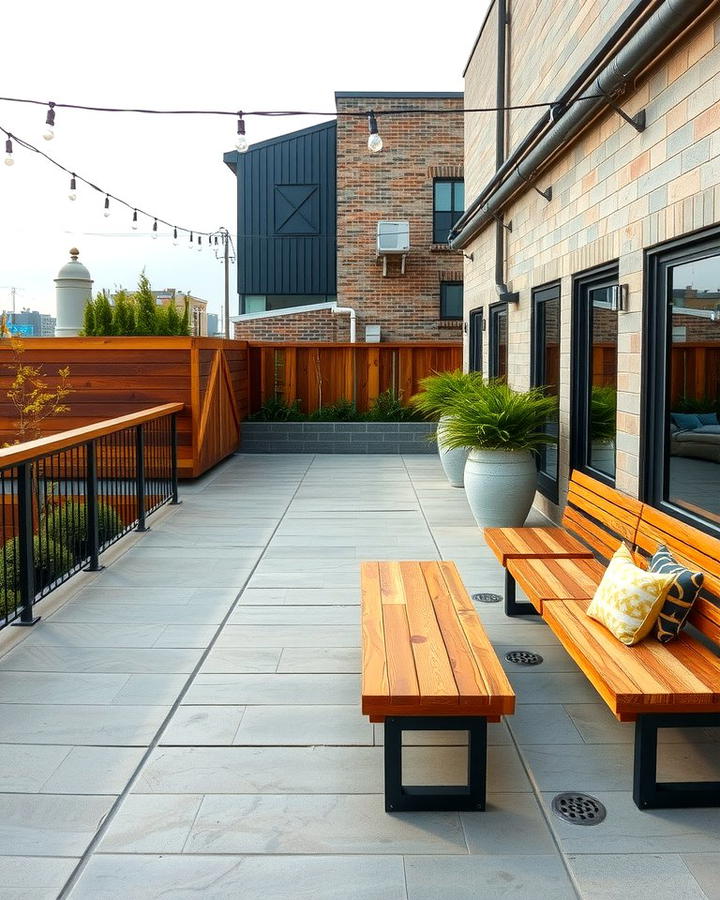 Concrete Decks with Wood Accents