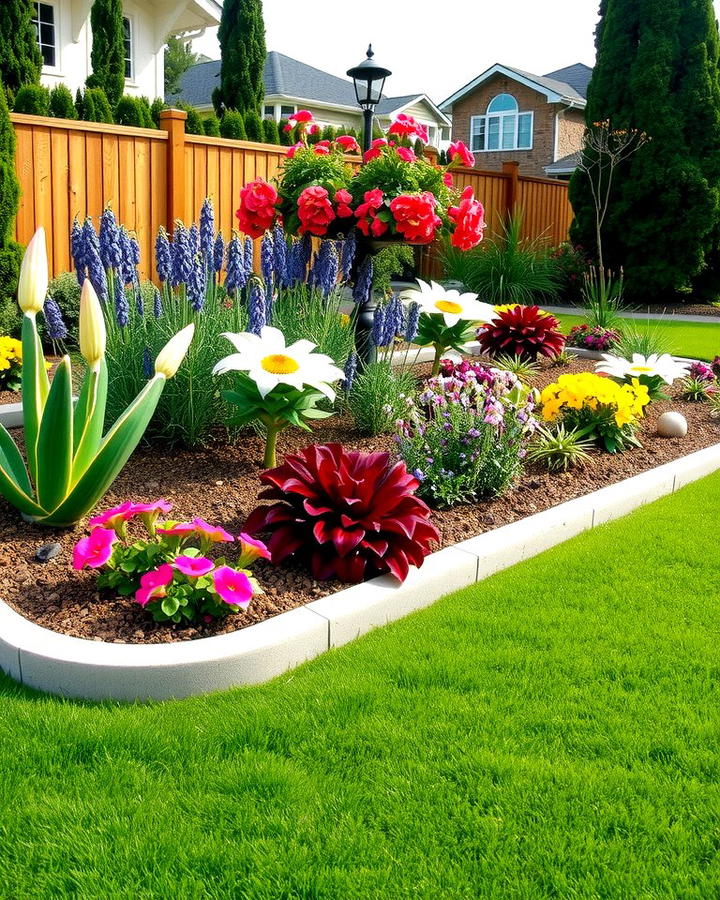 Concrete Edging for Flower Beds