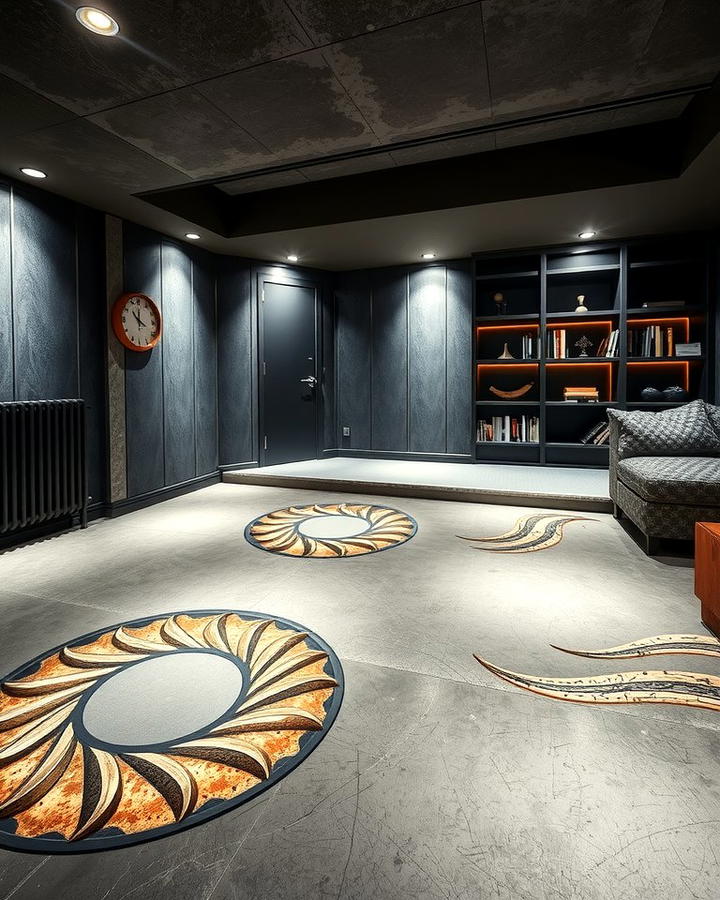 Concrete Floors with Decorative Inlays