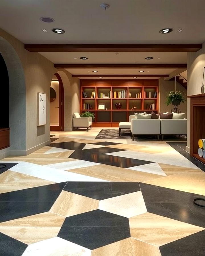 Concrete Floors with Geometric Patterns