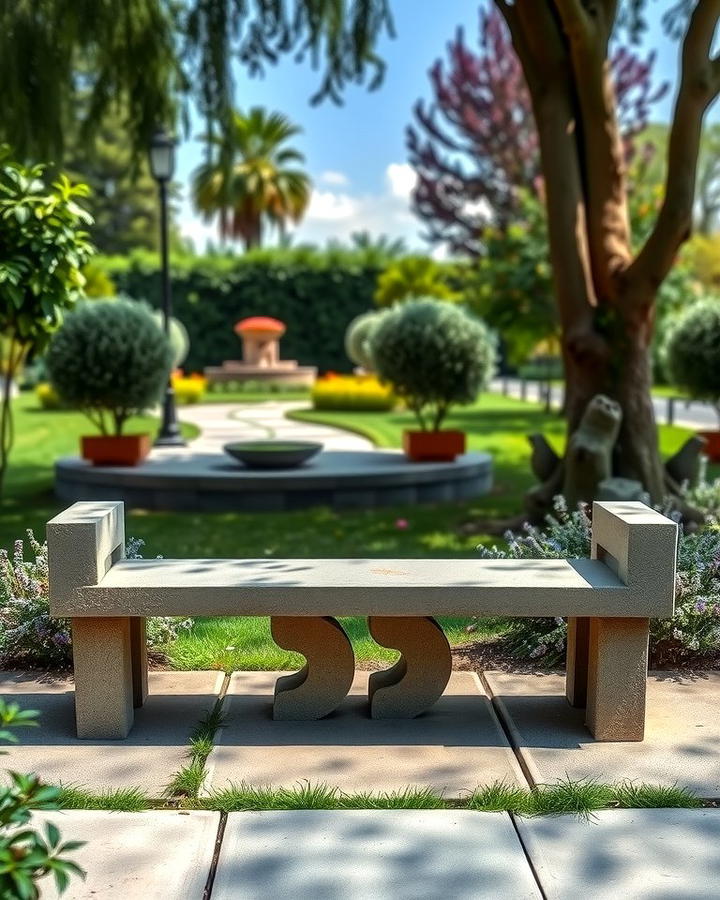 Concrete Garden Benches