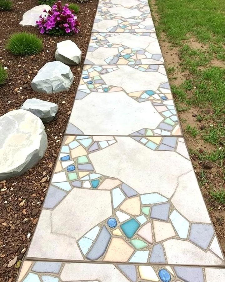 Concrete Mosaic for Creative Expression