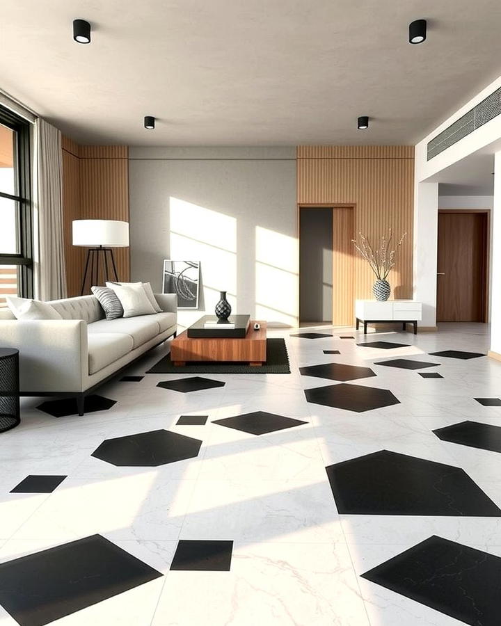 Concrete with Geometric Patterns