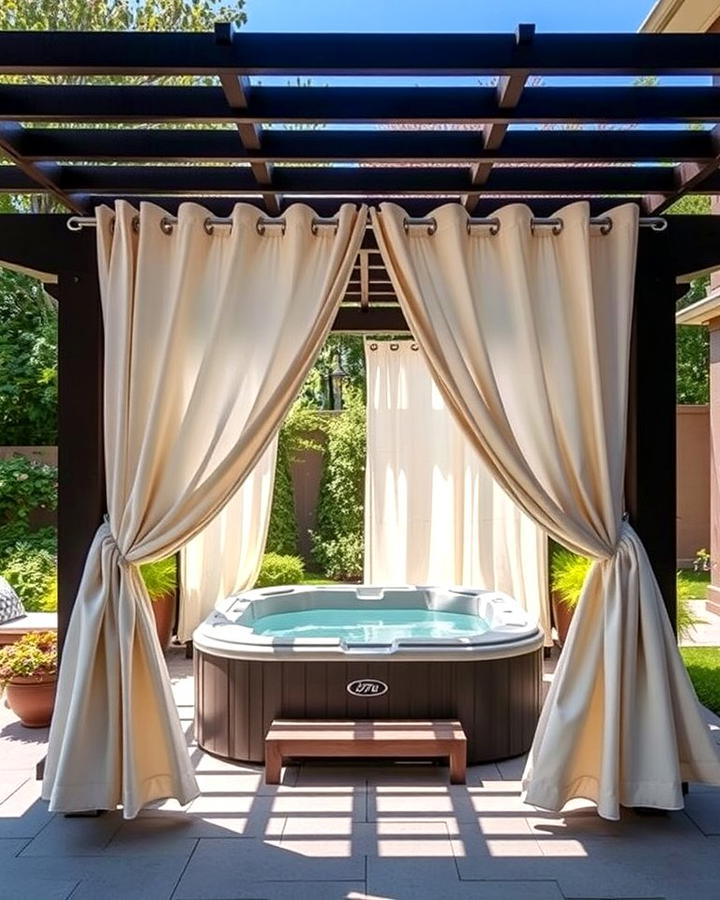 Constructing a Pergola with Drapes