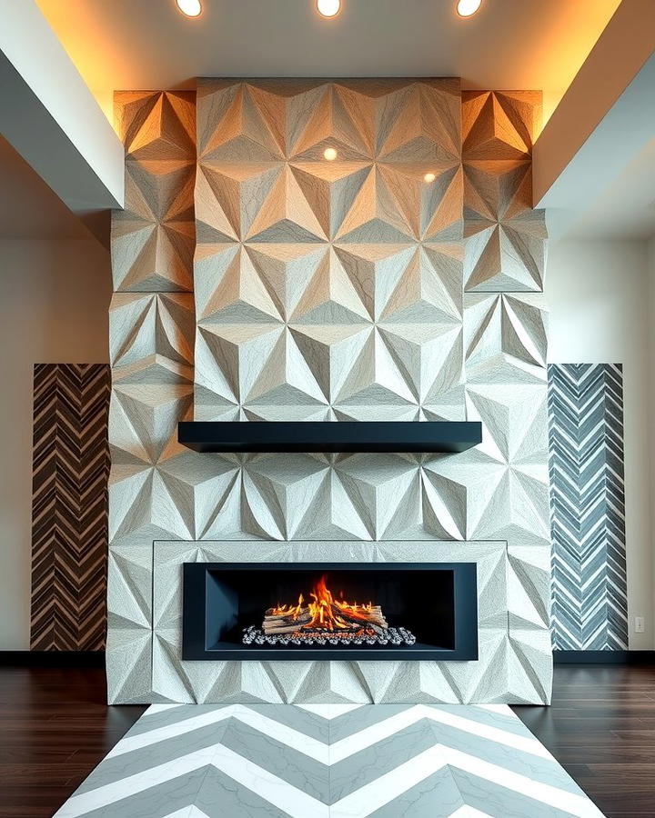 Contemporary Flair with Geometric Stone Patterns