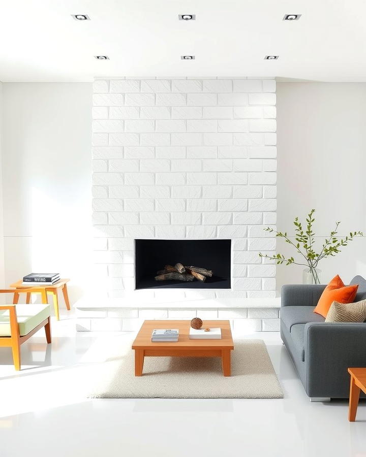 Contemporary Flair with White Stone