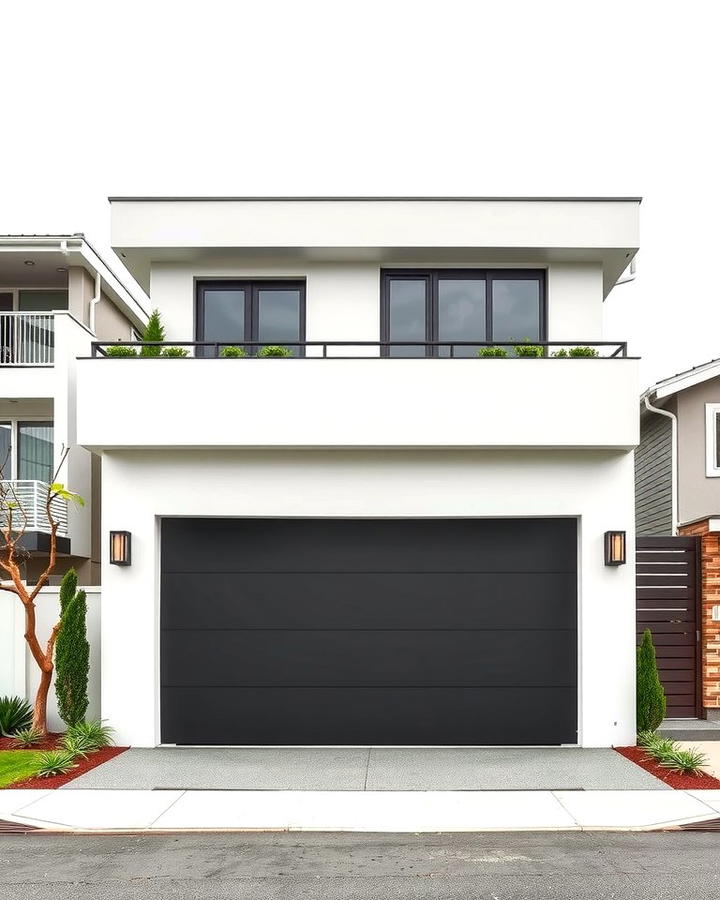 Contemporary Flat Roof Garage