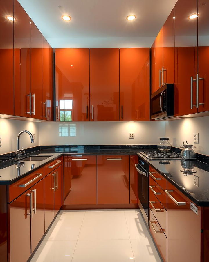 Contemporary Luxury with Glossy Finishes