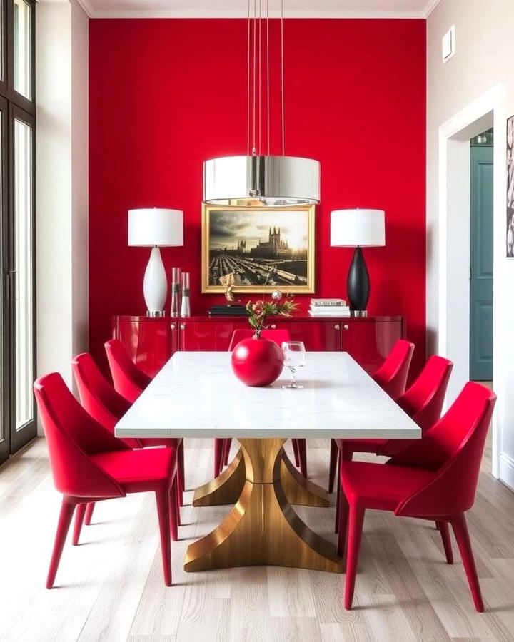 Contemporary Red Chairs