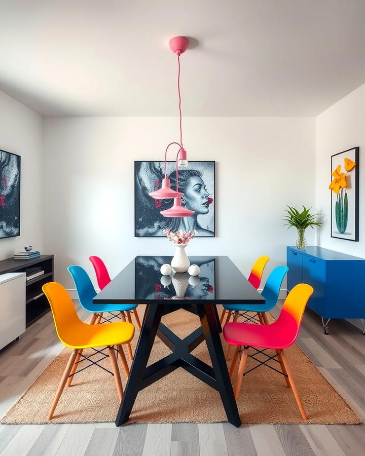 Contrasting Color Furniture for a Modern Twist